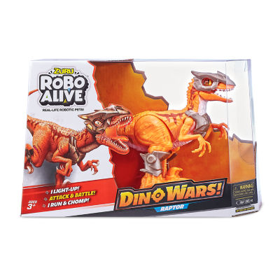 ZURU Robo Alive Raptor dinosaur toy with lights - British product