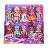 Zuru Sparkle Girlz dolls 10 pack set - British product