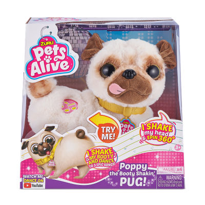Zuru Booty Shaking Pug interactive dancing toy, imported from the UK