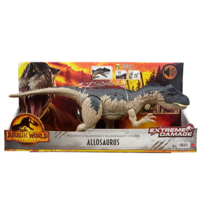 ASDA Jurassic World Extreme Damage Roarin' Allosaurus Dinosaur Action Figure 17.5-inch- Buy online at McGrocer