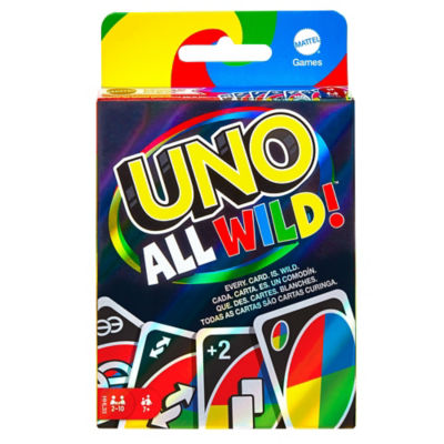 UNO All Wild card game deck, British product