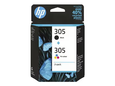 HP black and colour ink cartridges pack of 2, UK version
