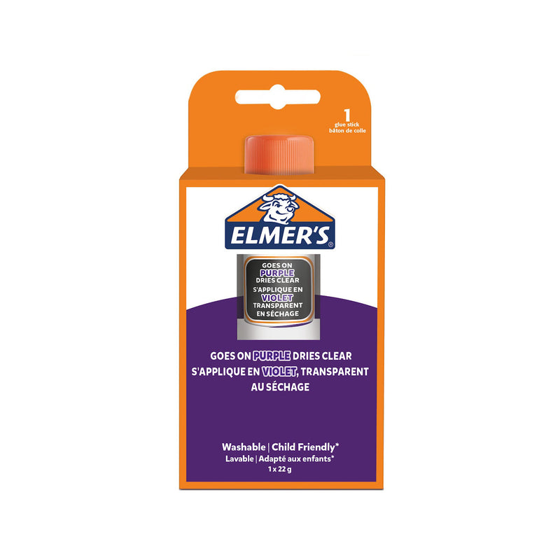 Elmer's disappearing purple glue stick 22g - British product