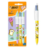 BIC 4 Colours kawaii pens set of 3, UK version