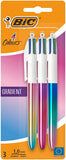 Bic 4 Colours Gradient ballpoint pens pack of 3 - British product