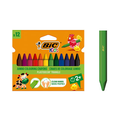 Bic Jumbo Crayons 12pk UK version
