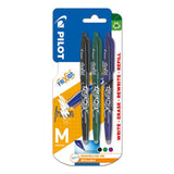 Pilot Frixion Ball erasable gel pens 3-pack 0.7mm, imported from the UK