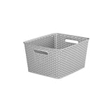 ASDA Curver My Style Rectangular Grey Storage Basket 18L- Buy online at McGrocer