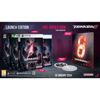 Tekken 8 PS5 game cover (British brand)