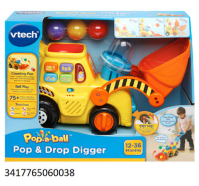 VTech push along digger toy (British brand)