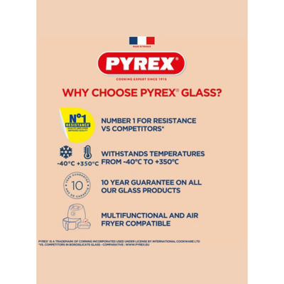 Pyrex square storage dish 2L, UK version