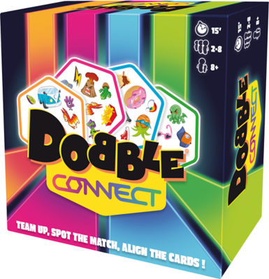 Dobble Connect Game fast-paced reflex card game - British product