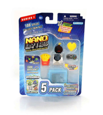 Nanobytes 5 pack collectible toys (British brand)