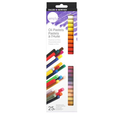 Daler-Rowney oil pastels 25 pack assorted colours, imported from the UK