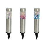 ASDA George Home Mosaic Pillar Lights Solar Lights 3 Pack 6.2x6.2x38cm- Buy online at McGrocer