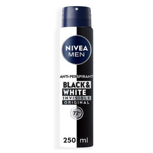 Nivea Men Black & White Original anti-perspirant deodorant spray 250ml, imported from the UK