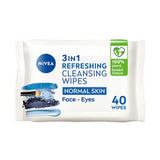 NIVEA Refreshing 3-in-1 Cleansing Wipes 40 pack (British brand)