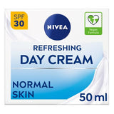 ASDA Nivea Refreshing Day Face Cream SPF30 SPF Moisturiser 50ml- Buy online at McGrocer