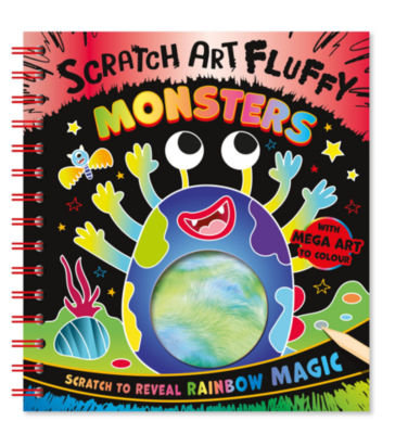 Curious Universe Scratch Art Friends activity book - British product