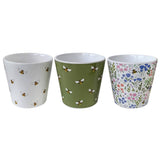 George Cabin printed pots 13x9.5x12.5cm (British brand)