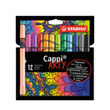 Stabilo Cappi ARTY fibre-tip pens assorted 12pk (British brand)