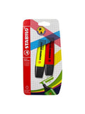 Stabilo Boss highlighter yellow and red 2 pack, UK version