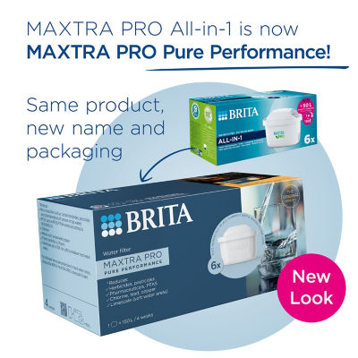 Brita MAXTRA PRO Pure Performance water filter cartridge 6 pack - British product