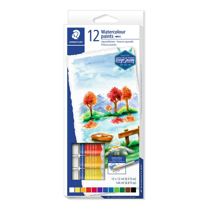 Staedtler Design Journey Watercolour Paints 12pk GOODS ASDA