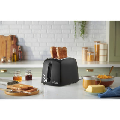 Russell Hobbs Textures Plus 2 slice toaster black matte finish, UK version