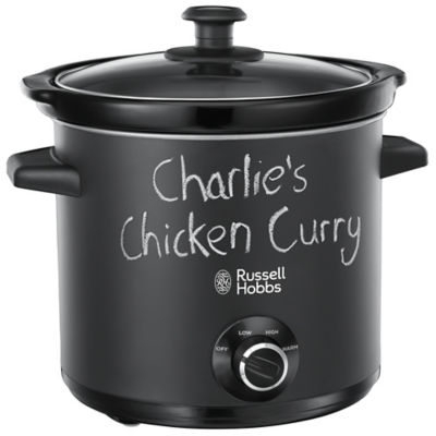 Russell Hobbs chalkboard slow cooker Matt Black 3.5L imported from the UK