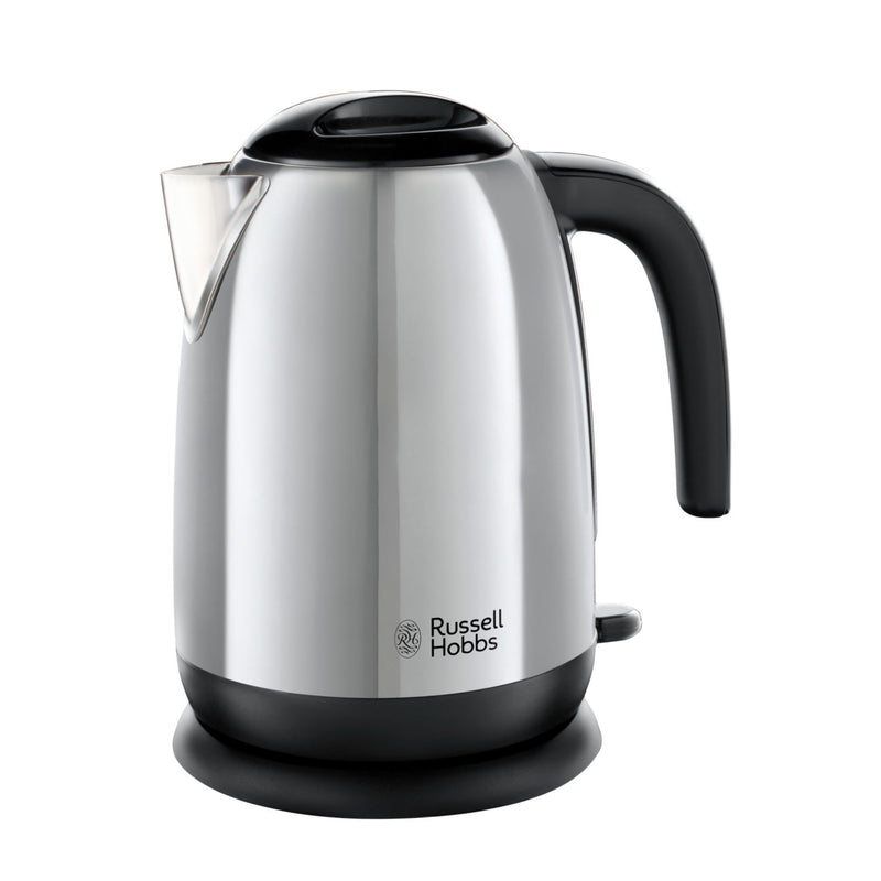 Russell Hobbs Silver Adventure electric kettle 1.7L, imported from the UK