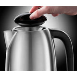Russell Hobbs Silver Adventure electric kettle 1.7L, imported from the UK