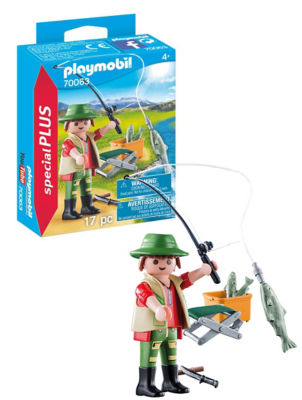 Playmobil Special Plus Fisherman toy figure set, imported from the UK
