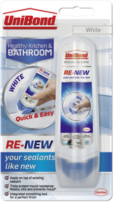UniBond Re-New Kitchen & Bathroom Sealant 100ml (British brand)