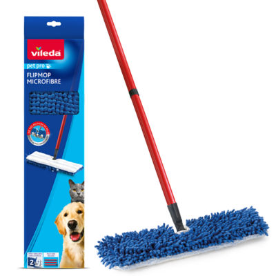 Vileda Pet Pro Microfibre Flipmop floor mop, imported from the UK
