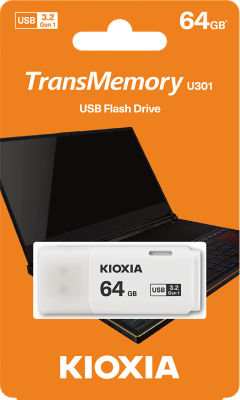 Kioxia TransMemory U301 USB flash drive White 64GB, UK version