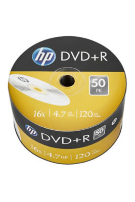 HP DVD+R recordable discs 50-pack, UK version