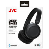 JVC on-ear Bluetooth headphones in black, UK version