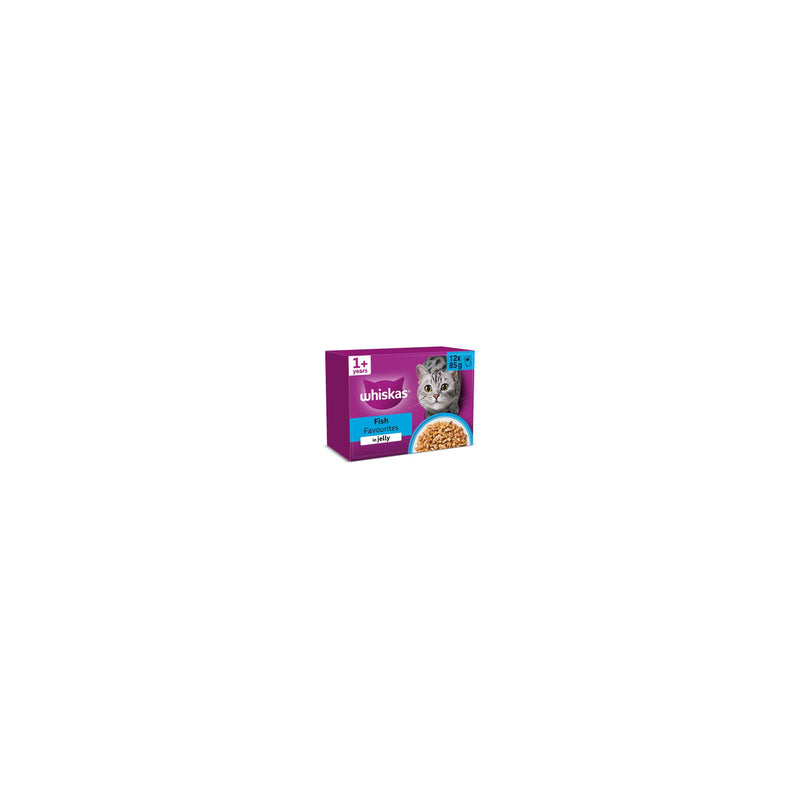Whiskas Fish Favourites Wet Cat Food 12 x 85g (British brand)