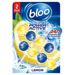 Bloo lemon toilet rim block 2 x 50g - British product