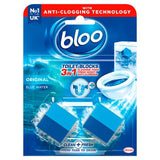 Bloo 3in1 Anti-Clogging Toilet Block Original Blue 2 x 50g - British product