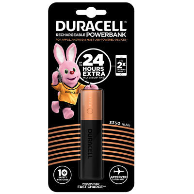 Duracell 24 Hours Extra powerbank 3350mAh, imported from the UK