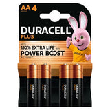ASDA Duracell Plus AA 1.5V Alkaline Batteries 4 Pack- Buy online at McGrocer