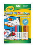 Crayola Colour by Numbers colouring book with mess-free markers - British product