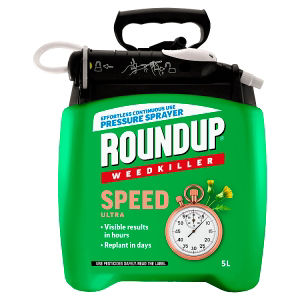 Roundup Speed Ultra weedkiller 5L sprayer, imported from the UK