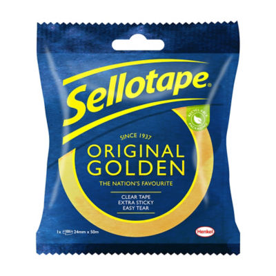 Sellotape Original Golden adhesive tape 24mm x 50m (British brand)