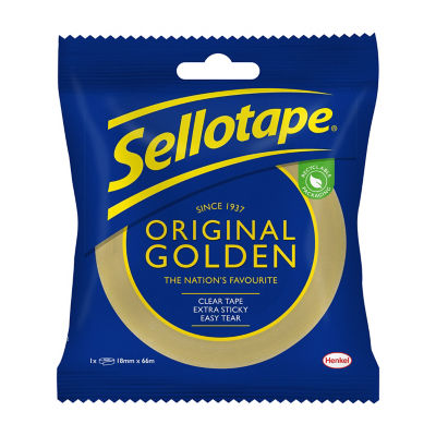 Sellotape original golden tape 18mm 66m, UK version