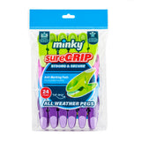 Minky Suregrip Clothes Pegs 24 Pack, imported from the UK