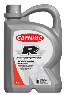 Carlube Triple R 10w40 semi-synthetic engine oil 2L - British product
