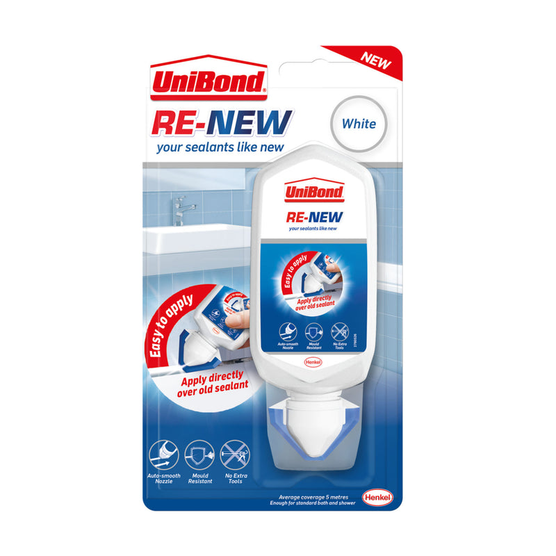 UniBond Re-New White sealant 80ml (British brand)